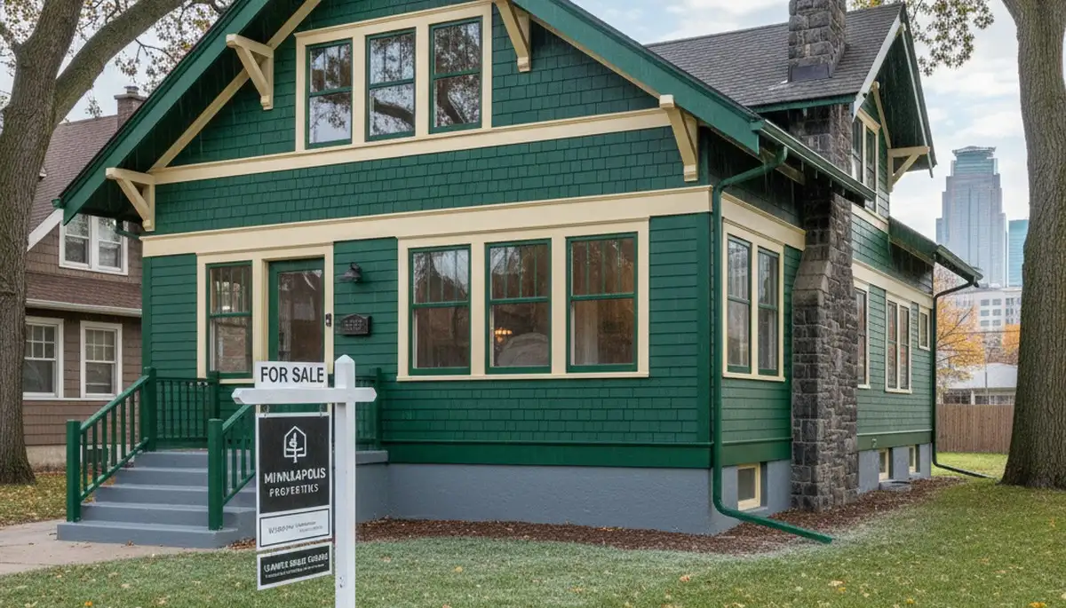 Freshly painted home exterior with smooth, durable finish by professional house painters in Minneapolis MN