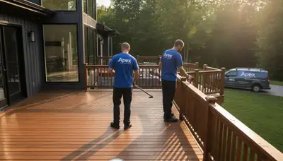 Professional deck staining and sealing by house painters in Minneapolis, MN for lasting wood protection