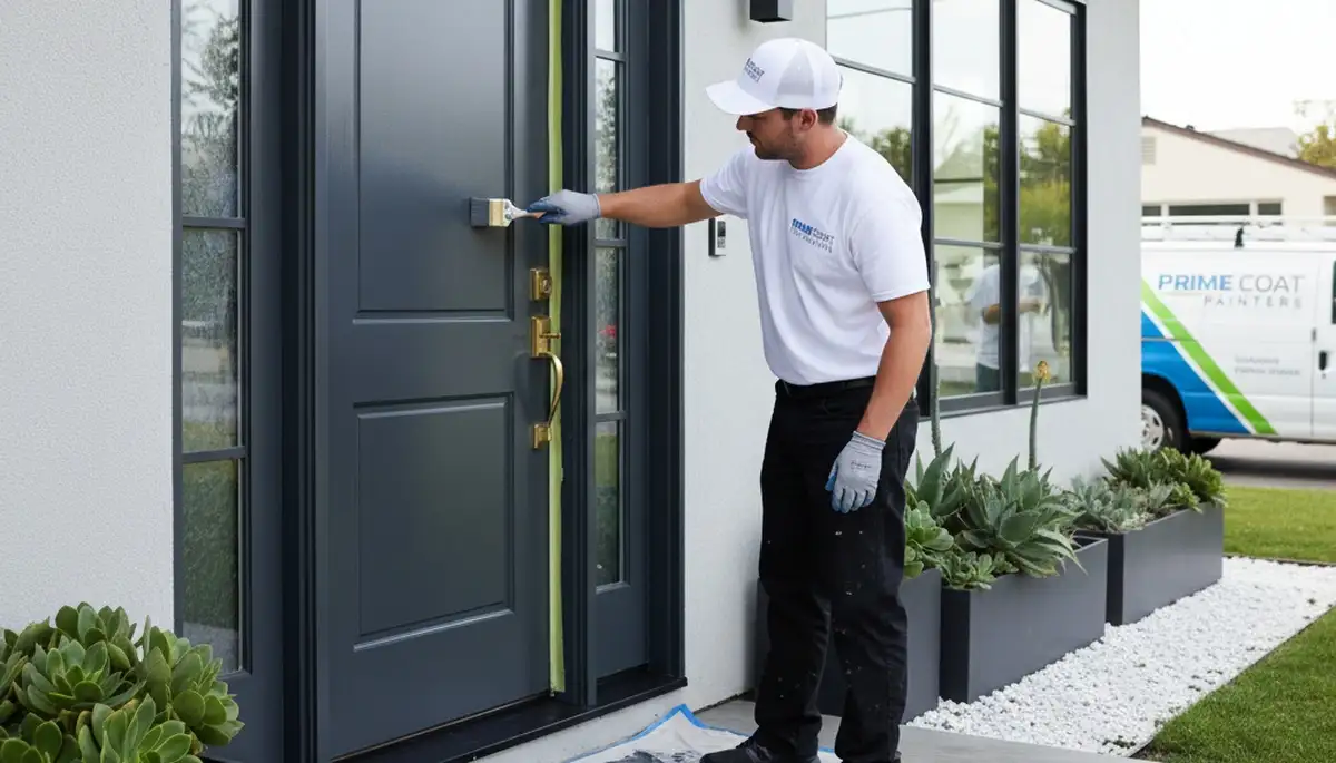 Professional door painting service in Minneapolis MN with durable, weather-resistant finishes