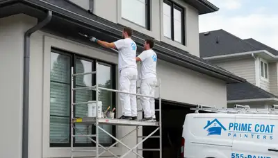 Professional gutter painting on home exterior in Minneapolis, MN by expert house painters