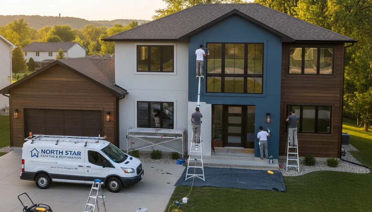 Professional house painting service in Minneapolis, MN for residential exterior and interior painting