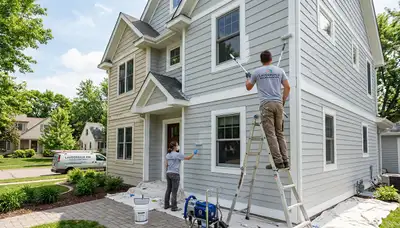 Professional house painters in Minneapolis MN providing expert exterior home painting services