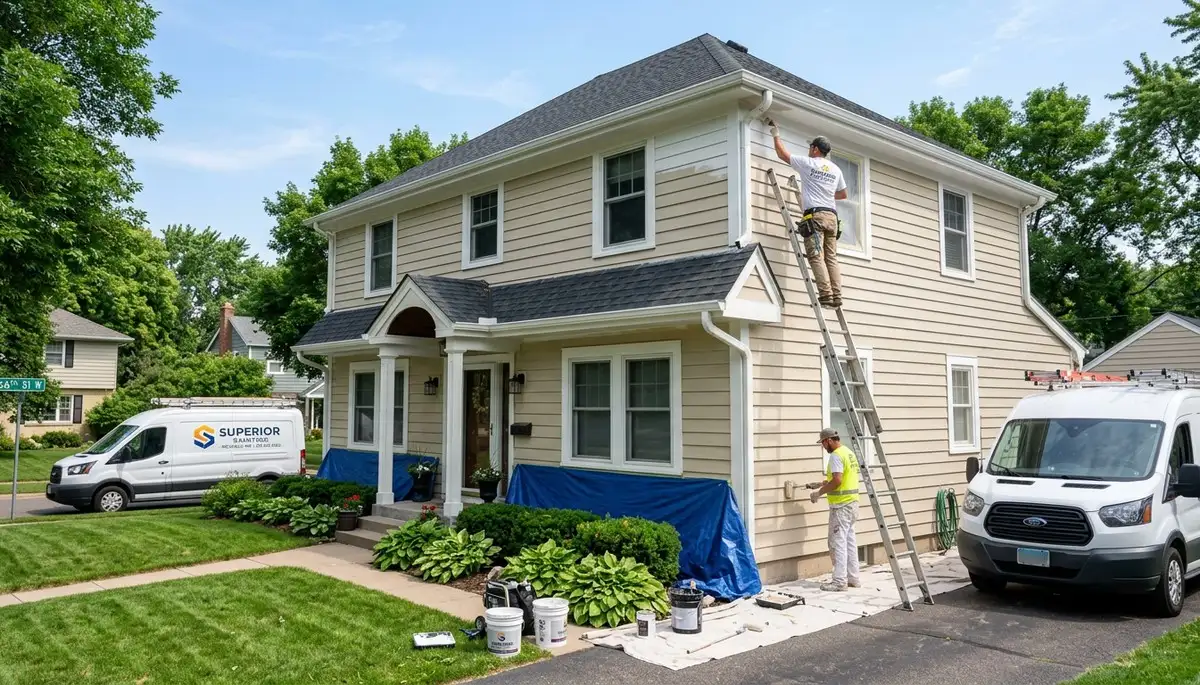 Professional house painters in Minneapolis MN providing expert residential exterior painting services