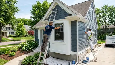Professional house painters in Minneapolis MN providing expert residential exterior painting services