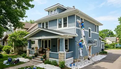 Professional house painters in Minneapolis MN providing expert residential exterior painting services