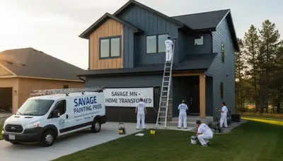 Minneapolis, MN house painters preparing a home exterior for professional painting